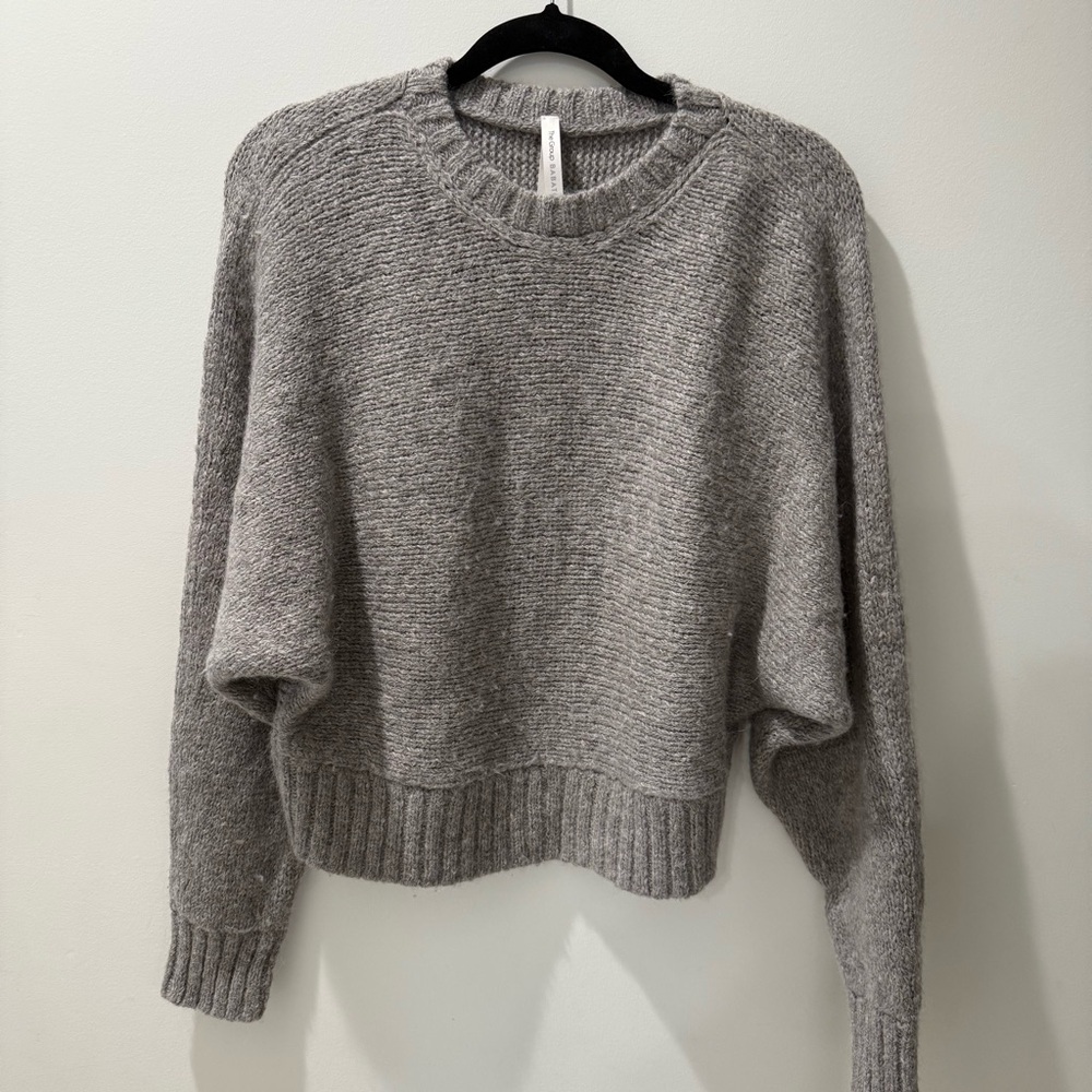Babaton Heather Gray Knit Top